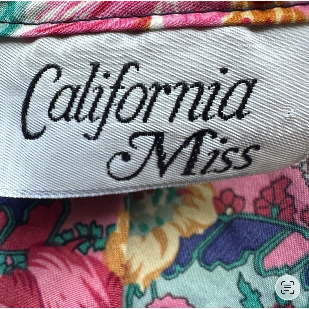 Vintage California Miss 2 Piece Floral Paisley Robe & Nightgown Set Medium USA - Picture 11 of 12